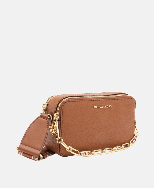 

Кожаная сумка через плечо Michael Michael Kors, коньяк