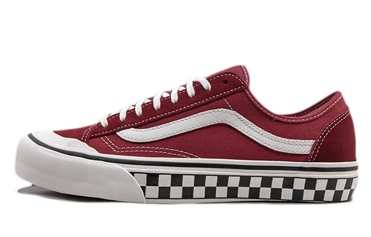 

Туфли для скейтбординга унисекс Vans Style 36 красные
