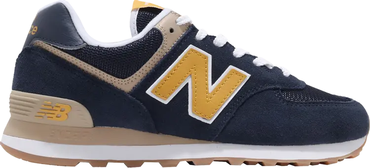 

Кроссовки New Balance 574 'Navy Yellow', синий