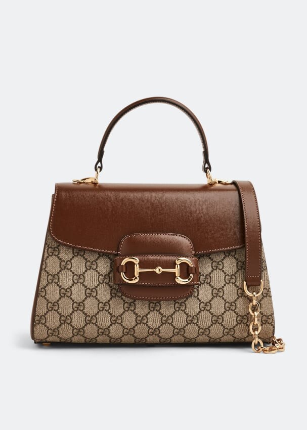 

Сумка GUCCI Horsebit 1955 medium bag, бежевый