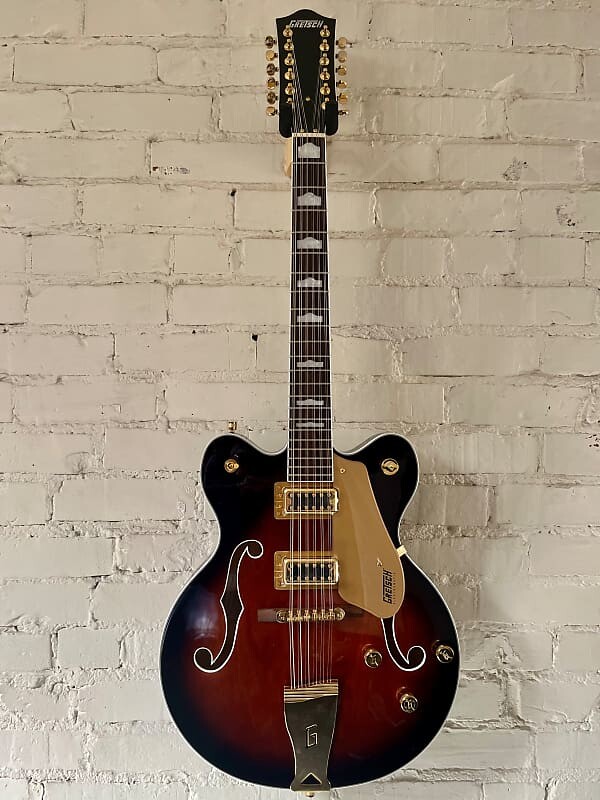 

Gretsch G5422G-12 Электроматический 12-струнный полый корпус с золотой фурнитурой 2018 - Янтарное пятно G5422G-12 Electromatic Hollow Body 12-String with Gold Hardware