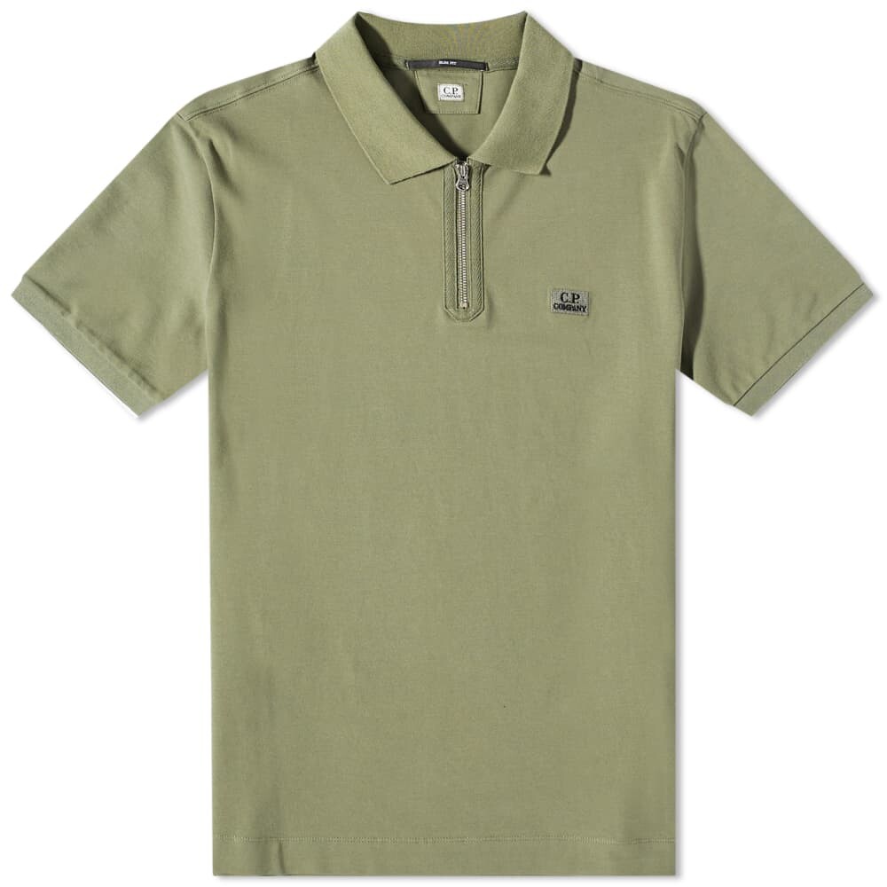 

Футболка C.P. Company Zipped Polo Shirt, Серый