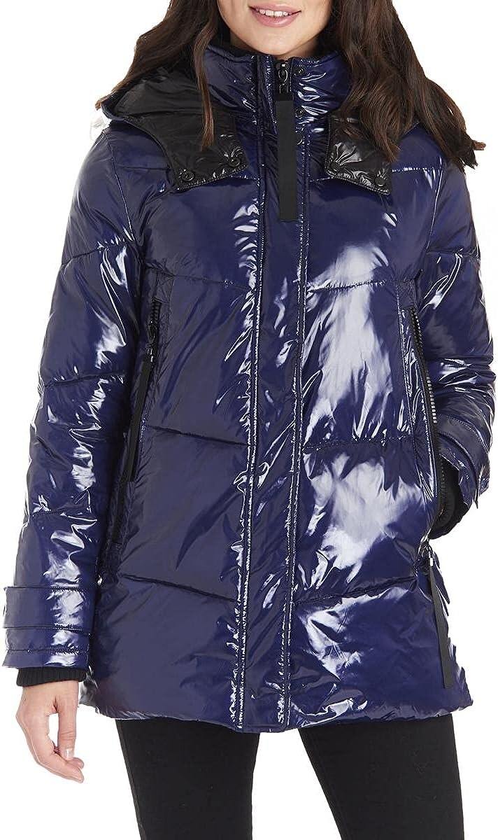 

Пуховик Kensie Women's Faux Down, темно-синий