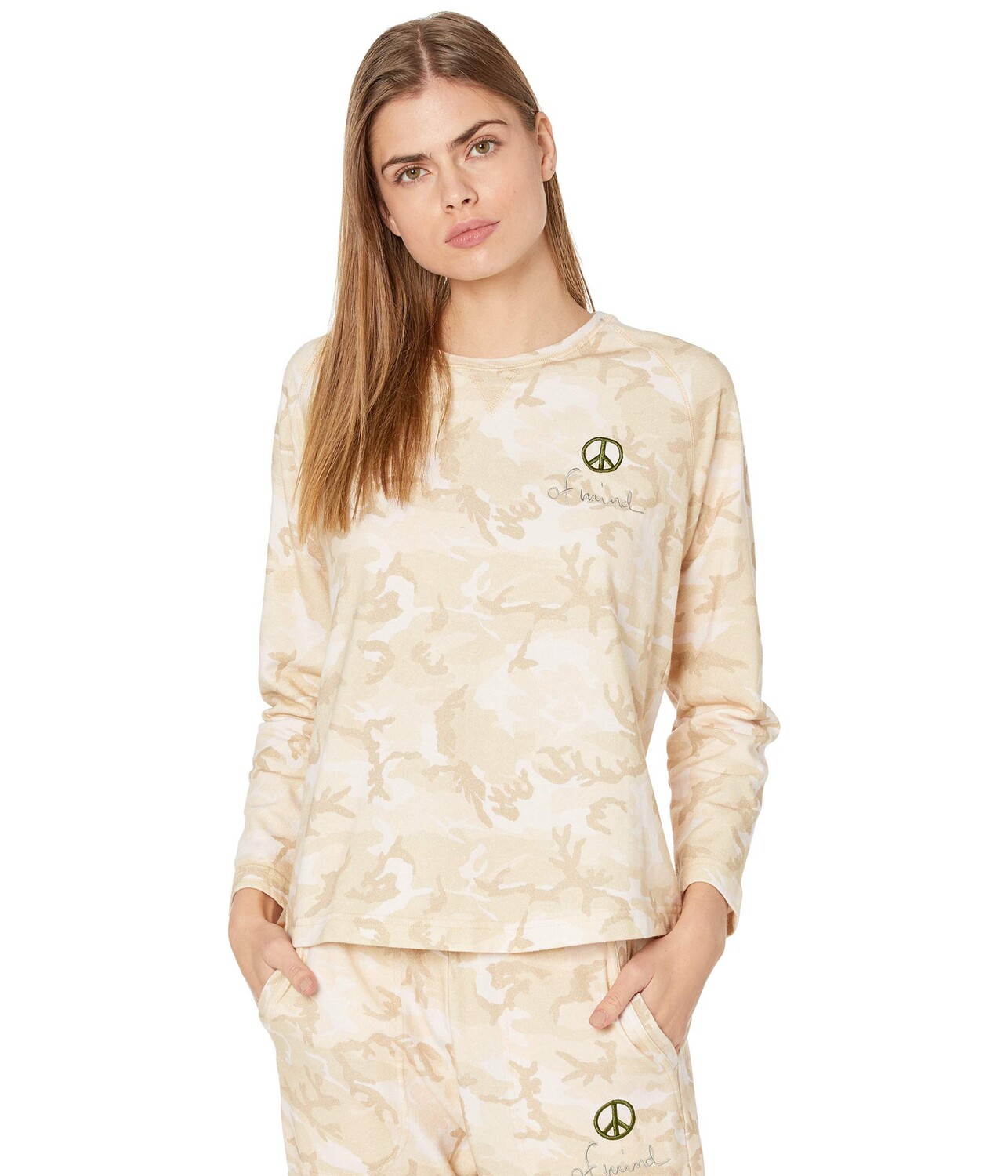 

Пуловер Nicole Miller, Camo Crew Neck Sweatshirt