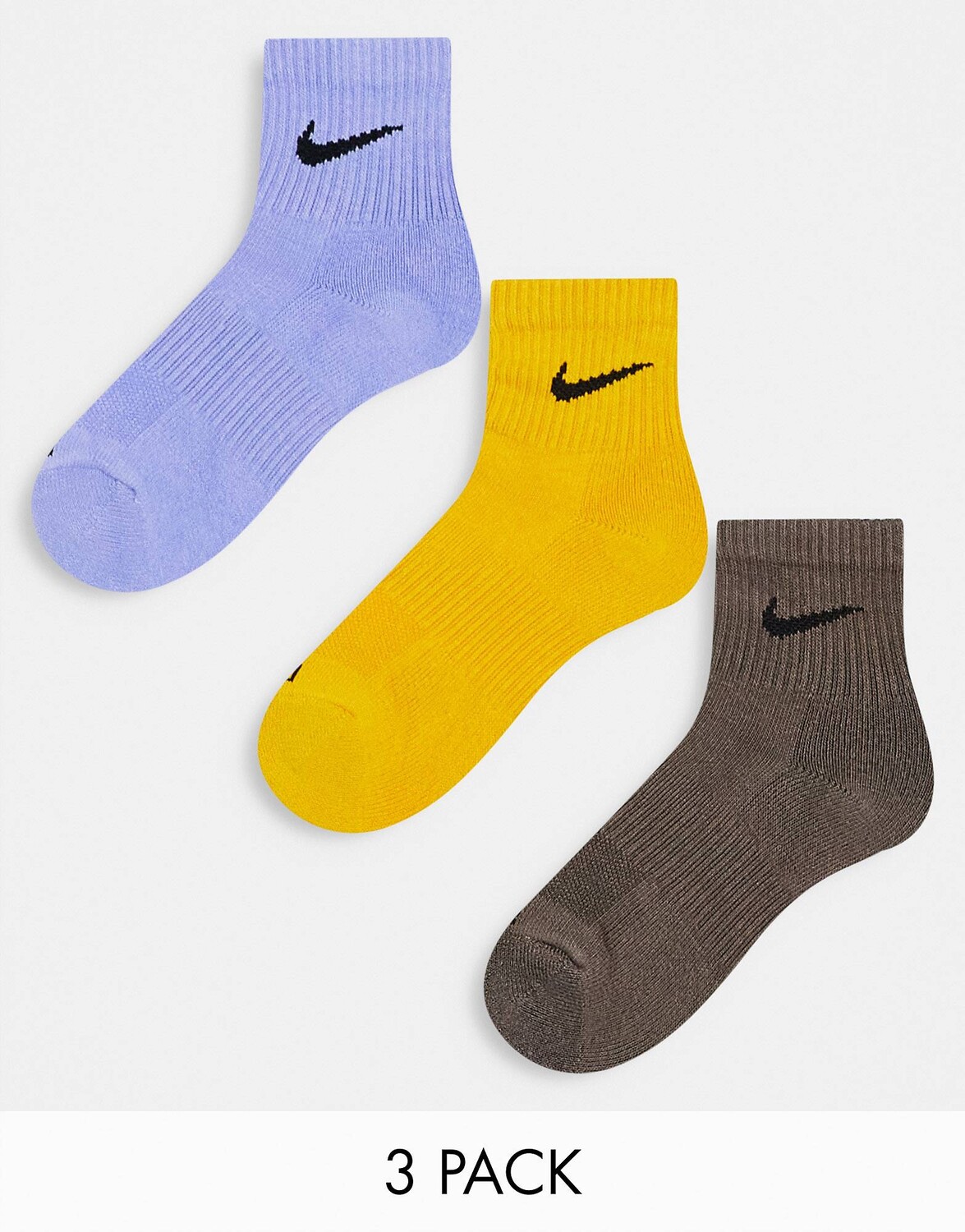 

Комплект из трех пар носков унисекс Nike Training синего, оранжевого и серого цветов