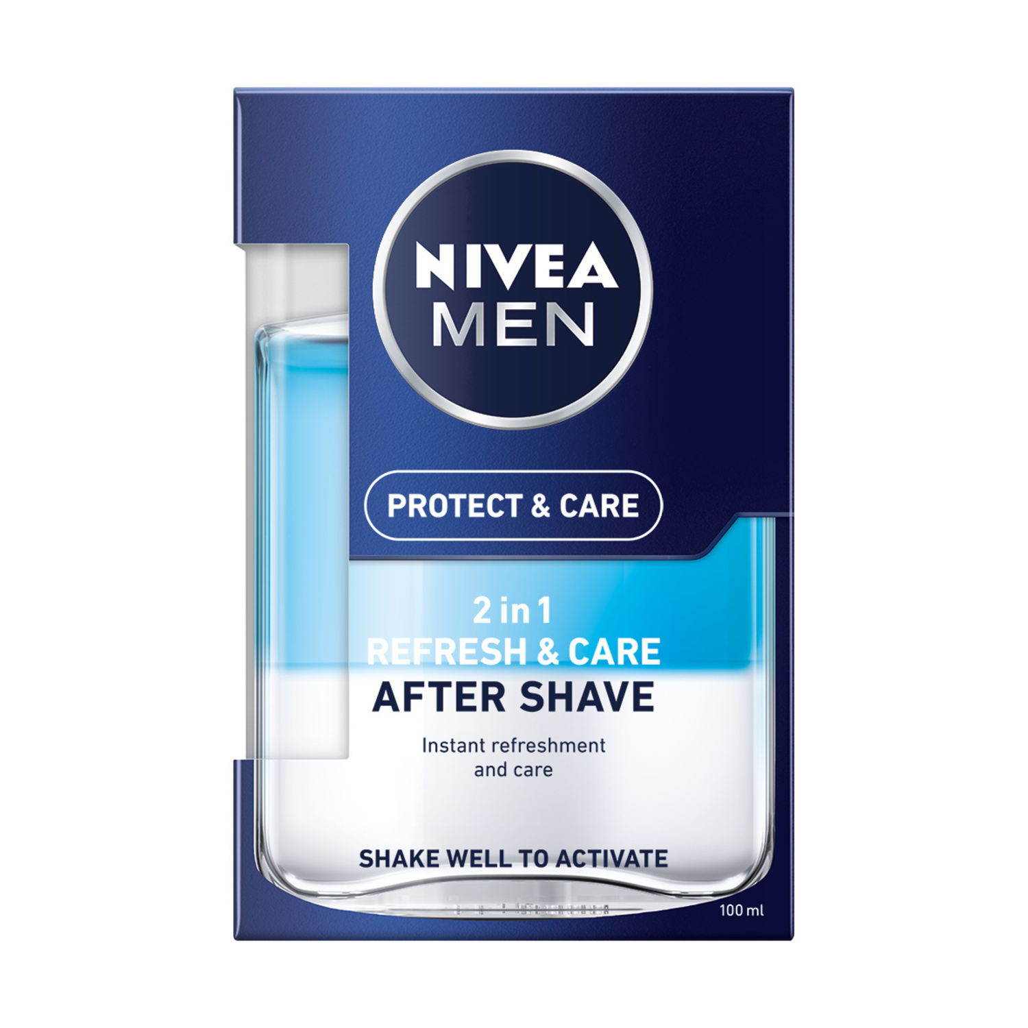 Nivea Men Protect & Care 2w1 освежающий лосьон после бритья, 100 мл - фото