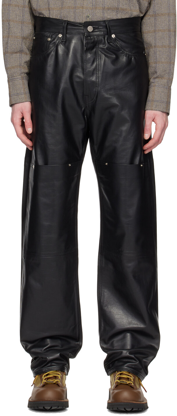 

Черные кожаные брюки The Calfskin 333 CARSON WACH, Черный, Черные кожаные брюки The Calfskin 333 CARSON WACH