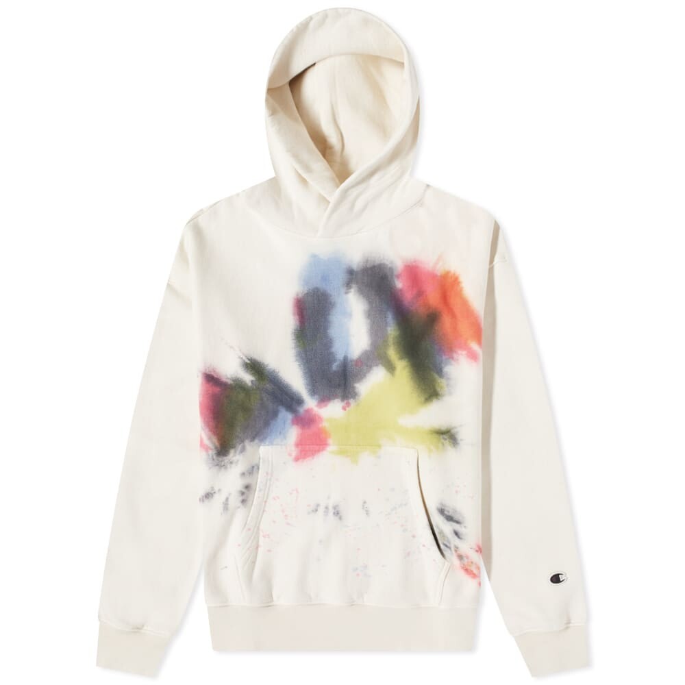 

Толстовка Champion Natural Tie Dye Raw Hoody, Белый
