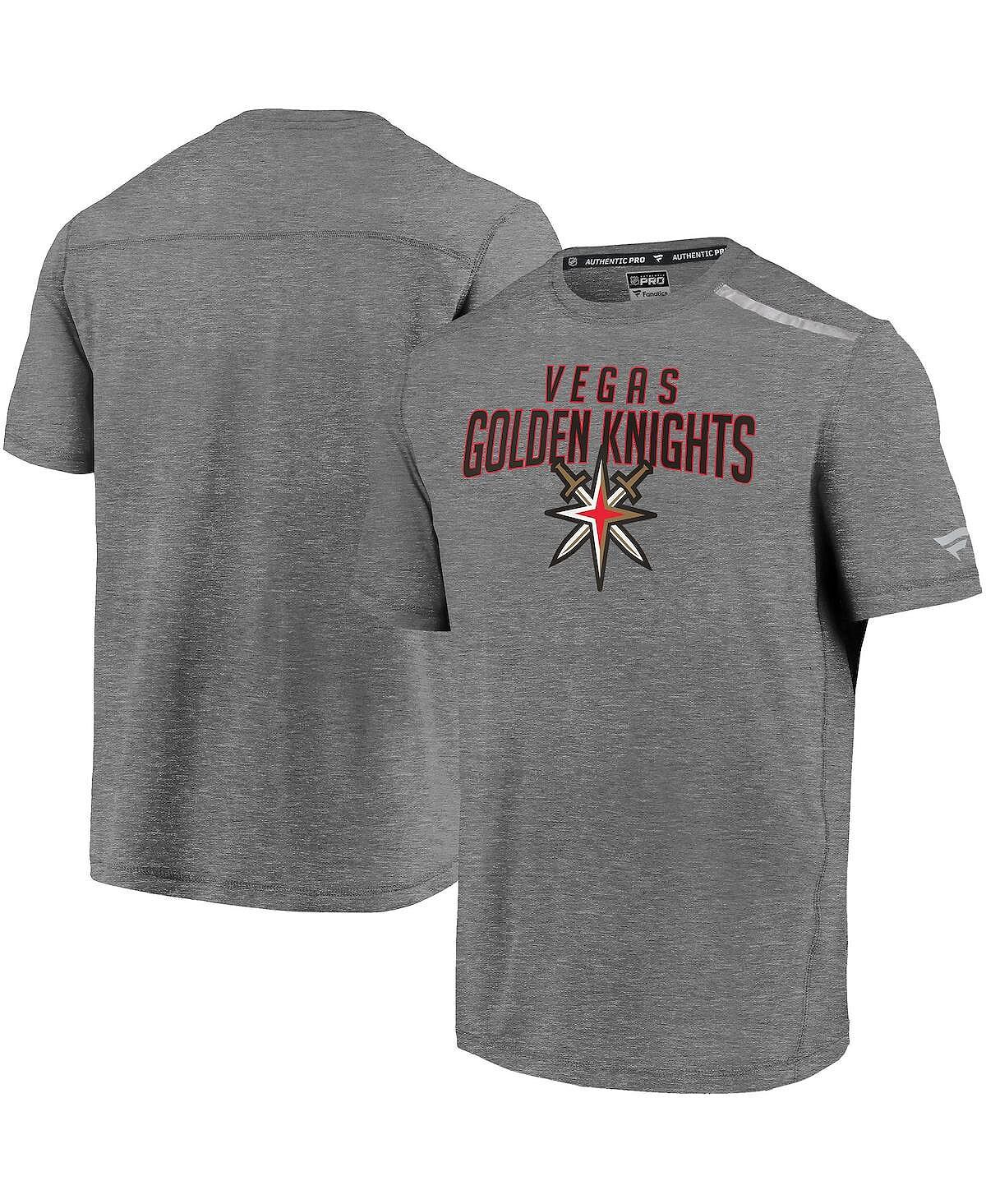 

Мужская фирменная футболка heather grey vegas gold knights special edition refresh Fanatics, мульти