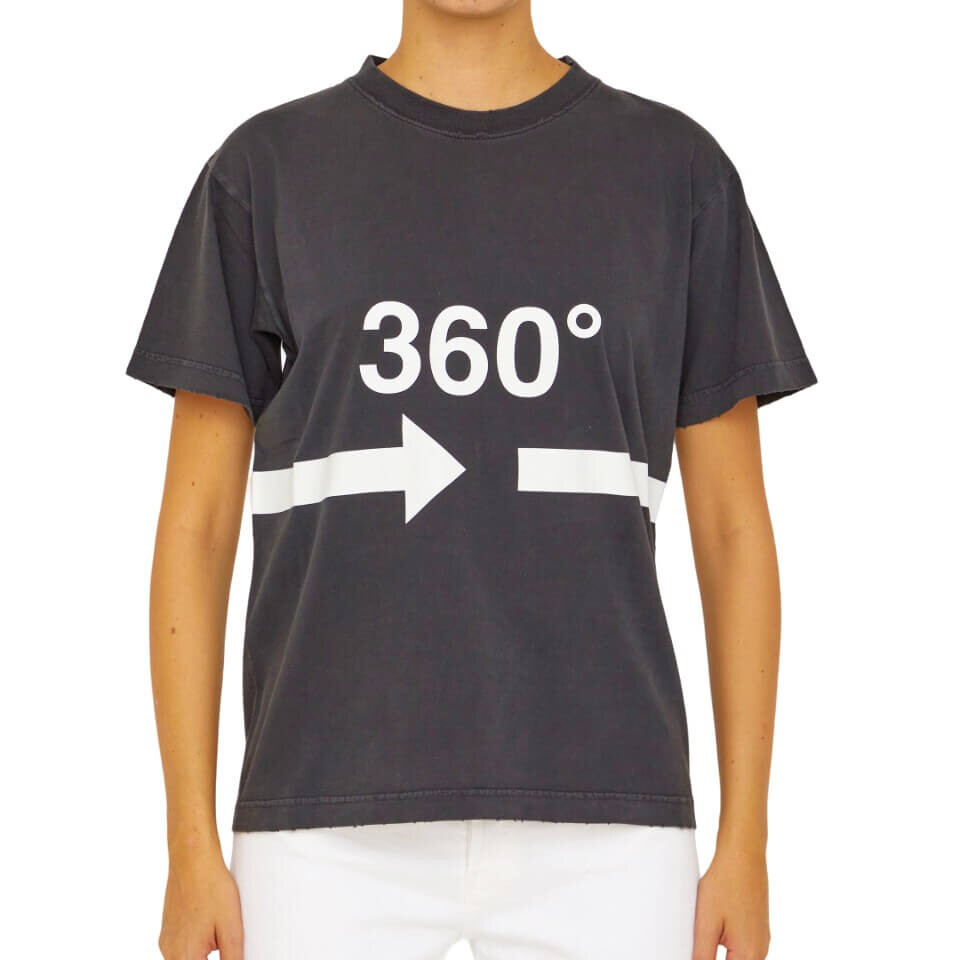 

Футболка Balenciaga 360, черный/белый