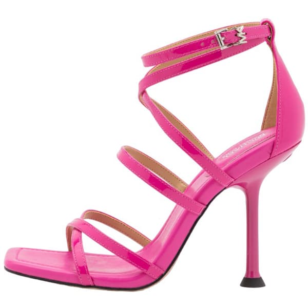 Босоножки Michael Kors Imani Strappy, розовый 2022 летние вязаные женские босоножки на среднем каблуке стрейчевые бежевые черные женские туфли сексуальные модные женские сланцы