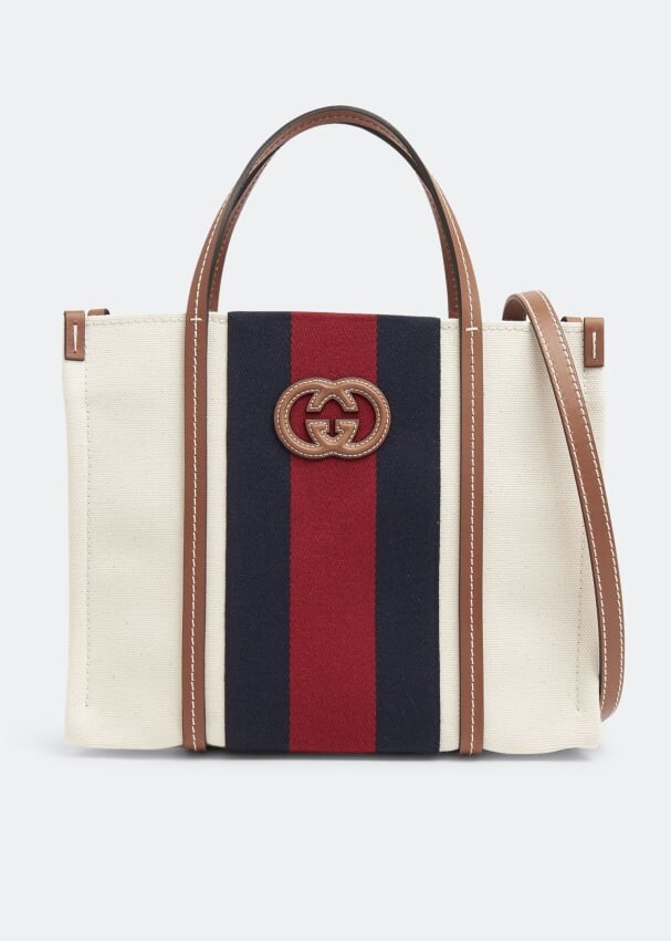 

Сумка-тоут GUCCI Interlocking G small tote bag, белый