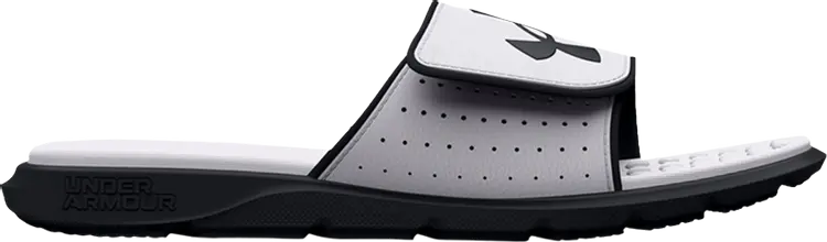 

Сандалии Under Armour Ignite 7 Graphic Footbed Slide GS White Black, белый