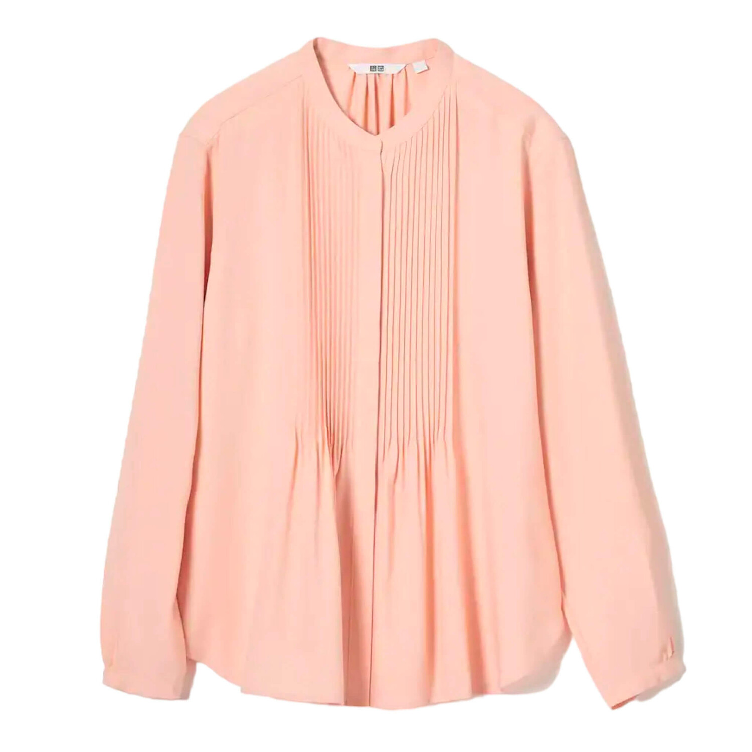 

Блуза Uniqlo Viscose Pintucked Long Sleeved, оранжевый