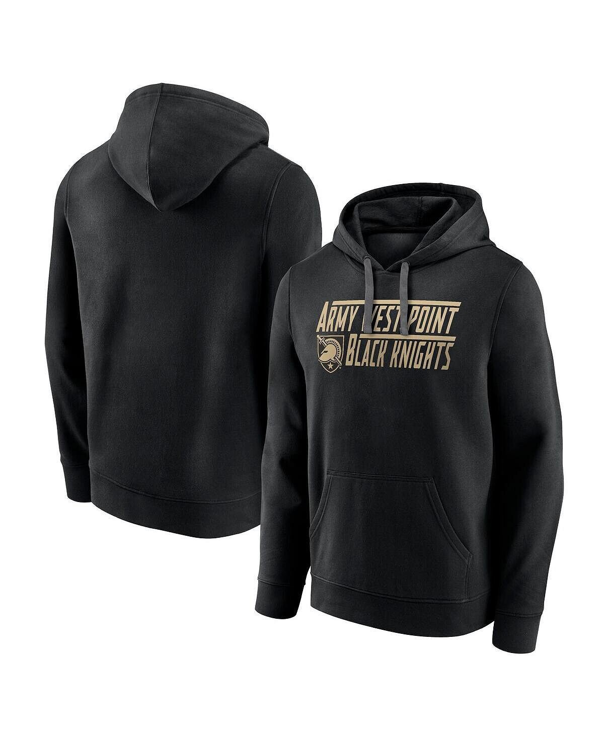 

Мужская фирменная черная толстовка с капюшоном army black knights favorite longshot pullover Fanatics, черный