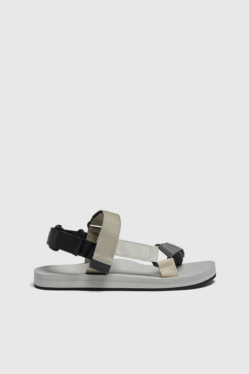 

Технические сандалии Pull&Bear, серый
