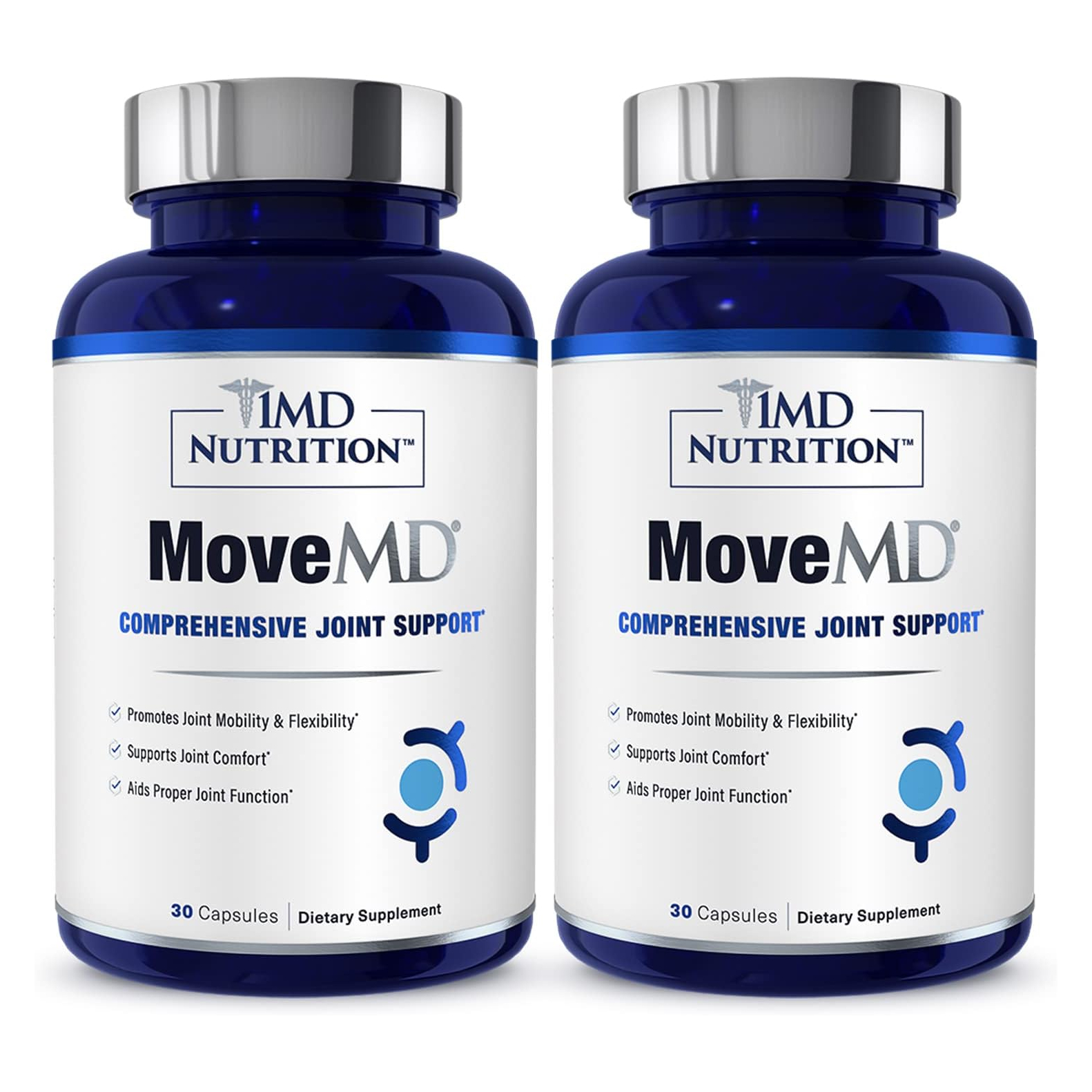 биологически активная добавка artroflex для лечения суставов 1 шт Коллаген 1MD Nutrition MoveMD Comprehensive Joint Support, 60 капсул