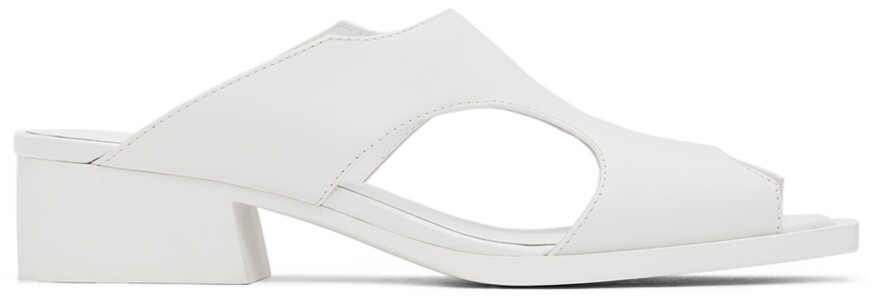 

Белые босоножки United Nude Edition Fin на каблуке Issey Miyake