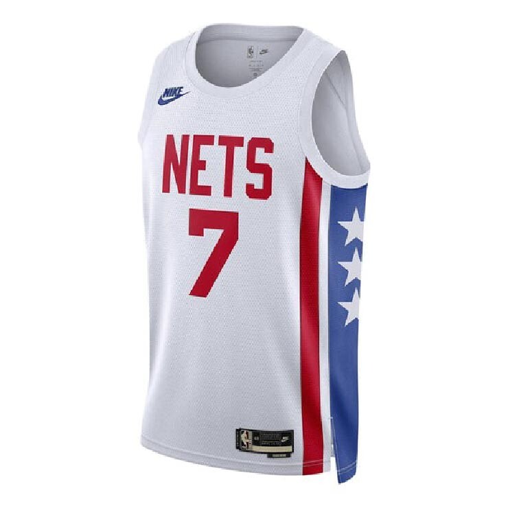 

Майка Nike Brooklyn Nets Dri-FIT NBA Swingman Jersey, белый/красный/синий