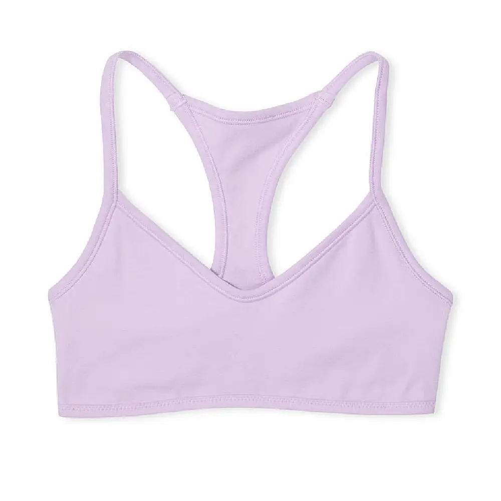 

Бюстгальтер Victoria's Secret Pink Base Cotton Racerback, сиреневый