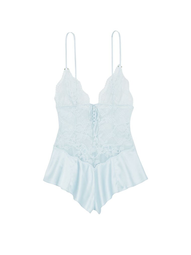 

Ромпер Victoria's Secret Lattice Lace, голубой