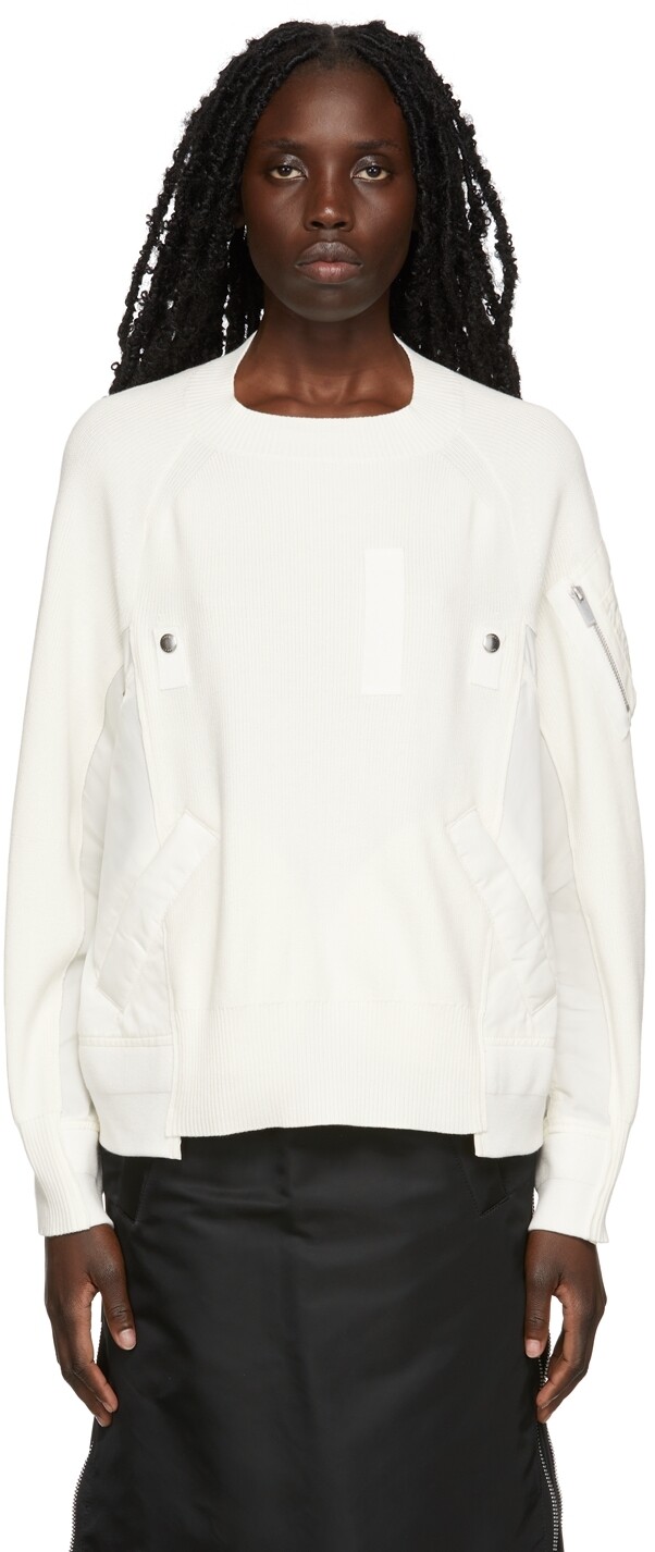 Свитер Off-White MA-1 sacai