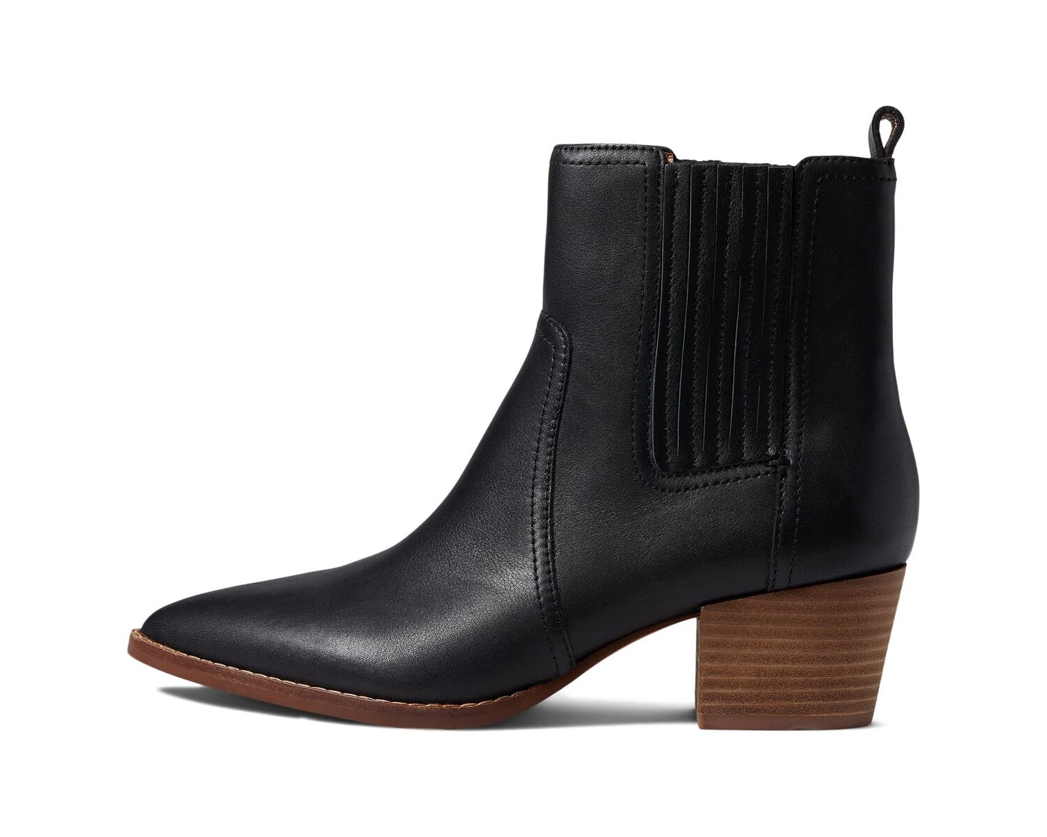 

Ботинки The Western Ankle Boot in Leather Madewell, черный