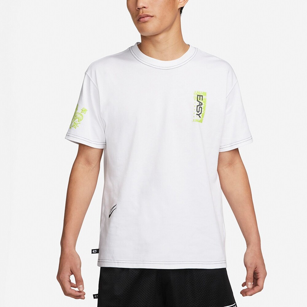 

Футболка Nike Solid Color Alphabet Pattern Printing Round Neck Cotton Short Sleeve, белый
