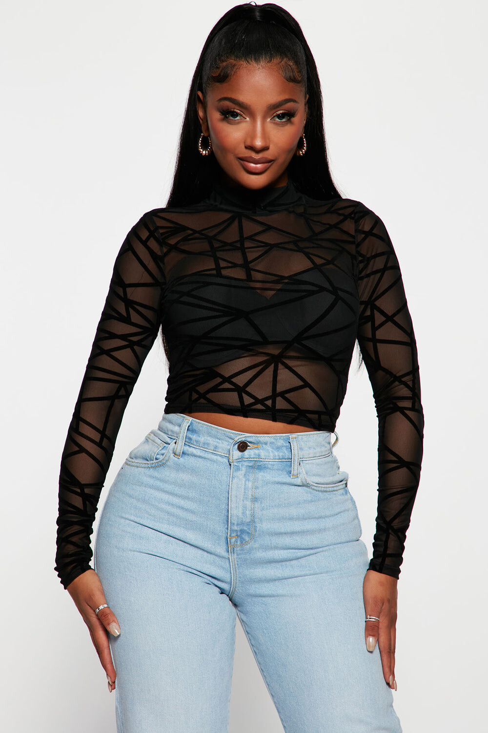 

Топ Fashion Nova VIT9033, черный