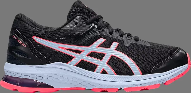 

Кроссовки gt 1000 10 gs 'black soft sky' Asics, черный