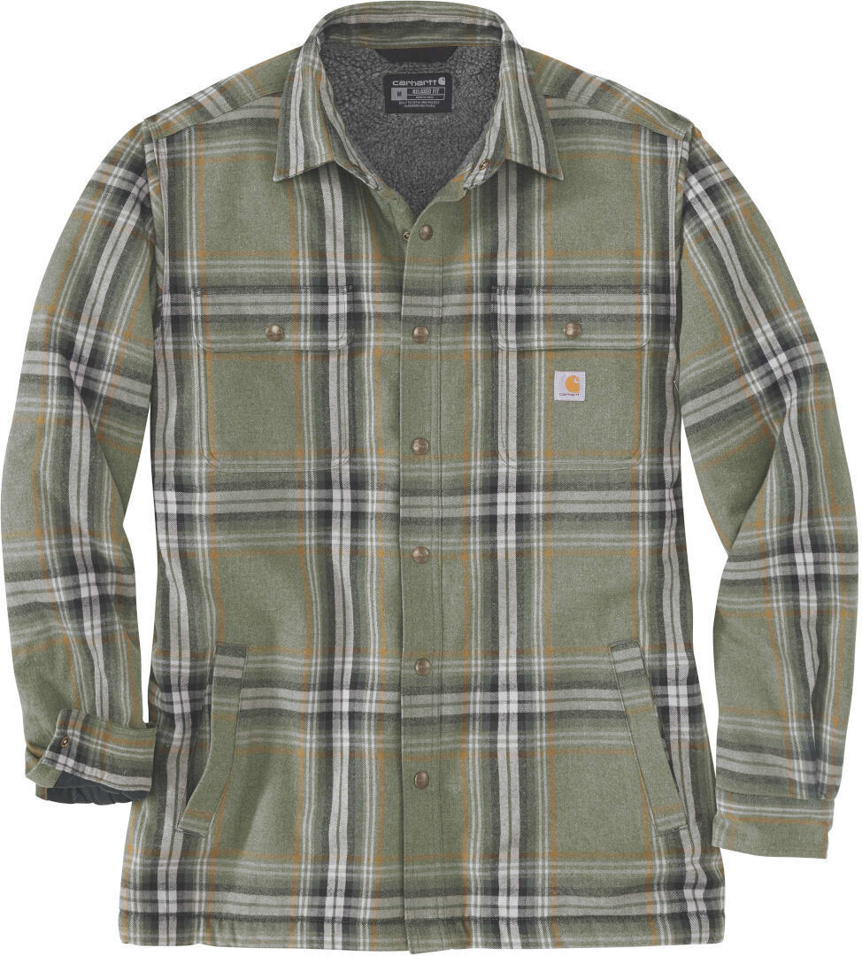 Рубашка Carhartt Flannel Sherpa Lined, зеленый
