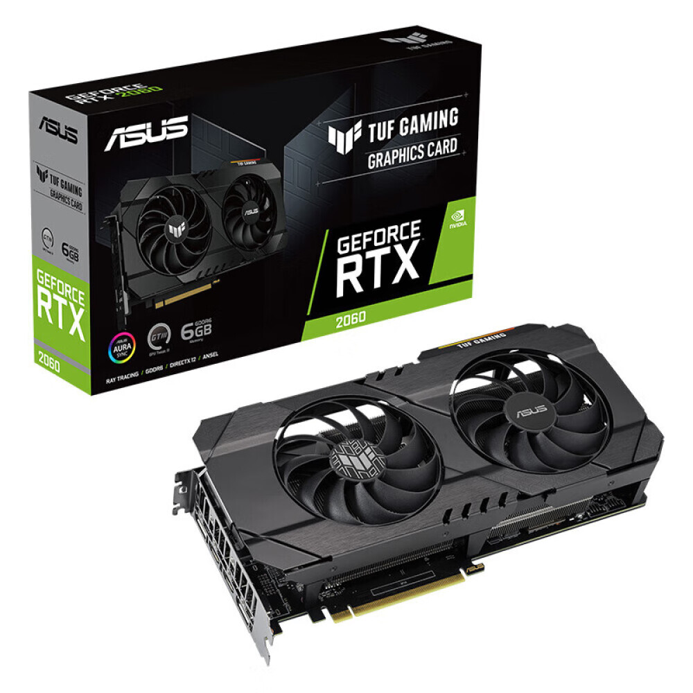 

Видеокарта Asus TUF Gaming GeForce RTX 2060 GDDR6 6GB EVO