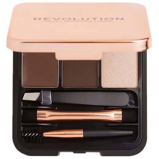 

Revolution Makeup Brow Sculpt Kit темная палитра для укладки бровей, 2 г