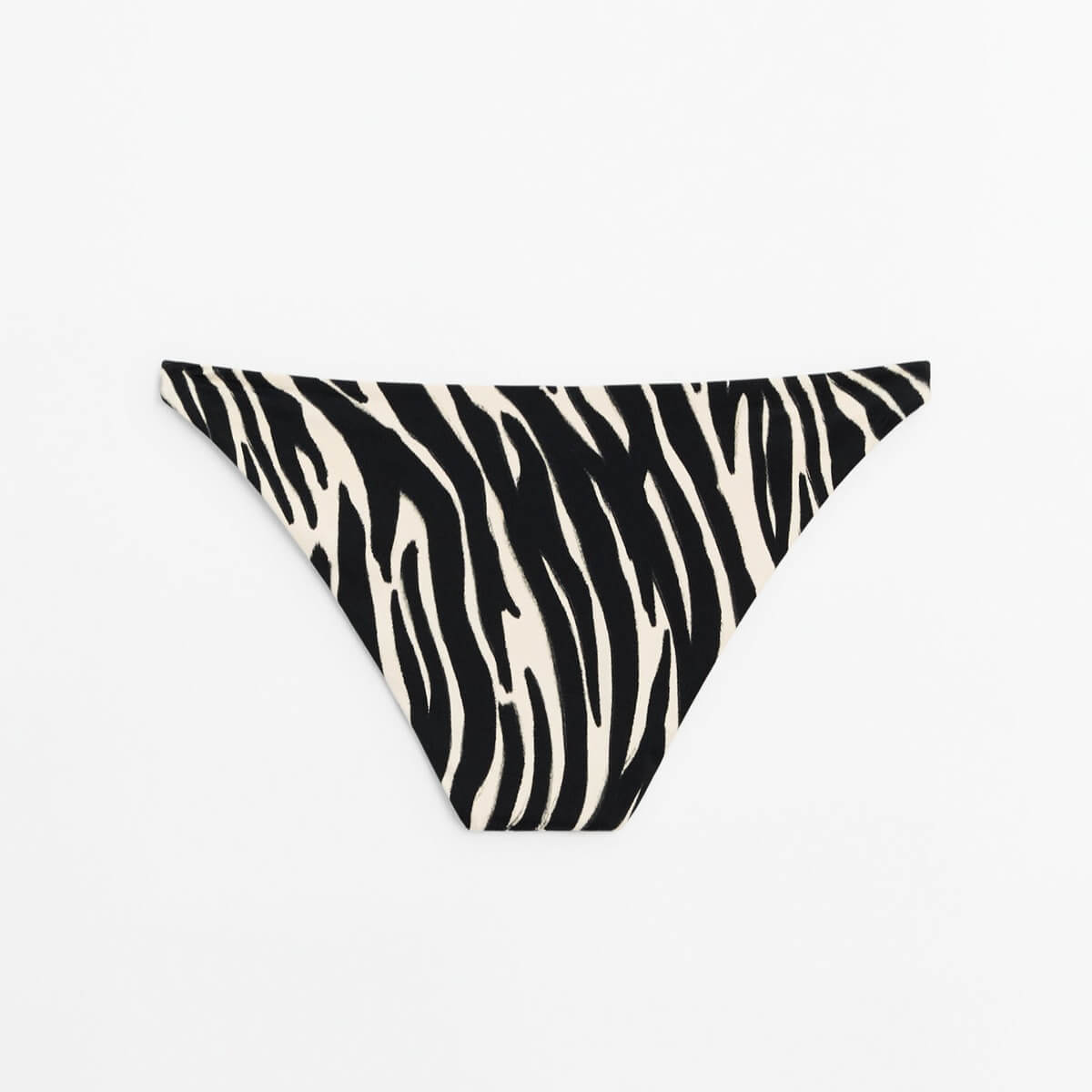 Низ купальника Massimo Dutti Printed Bikini, черный/белый