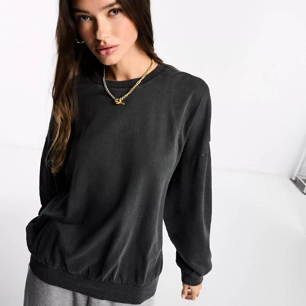 

Свитшот Asos Design Oversized, черный