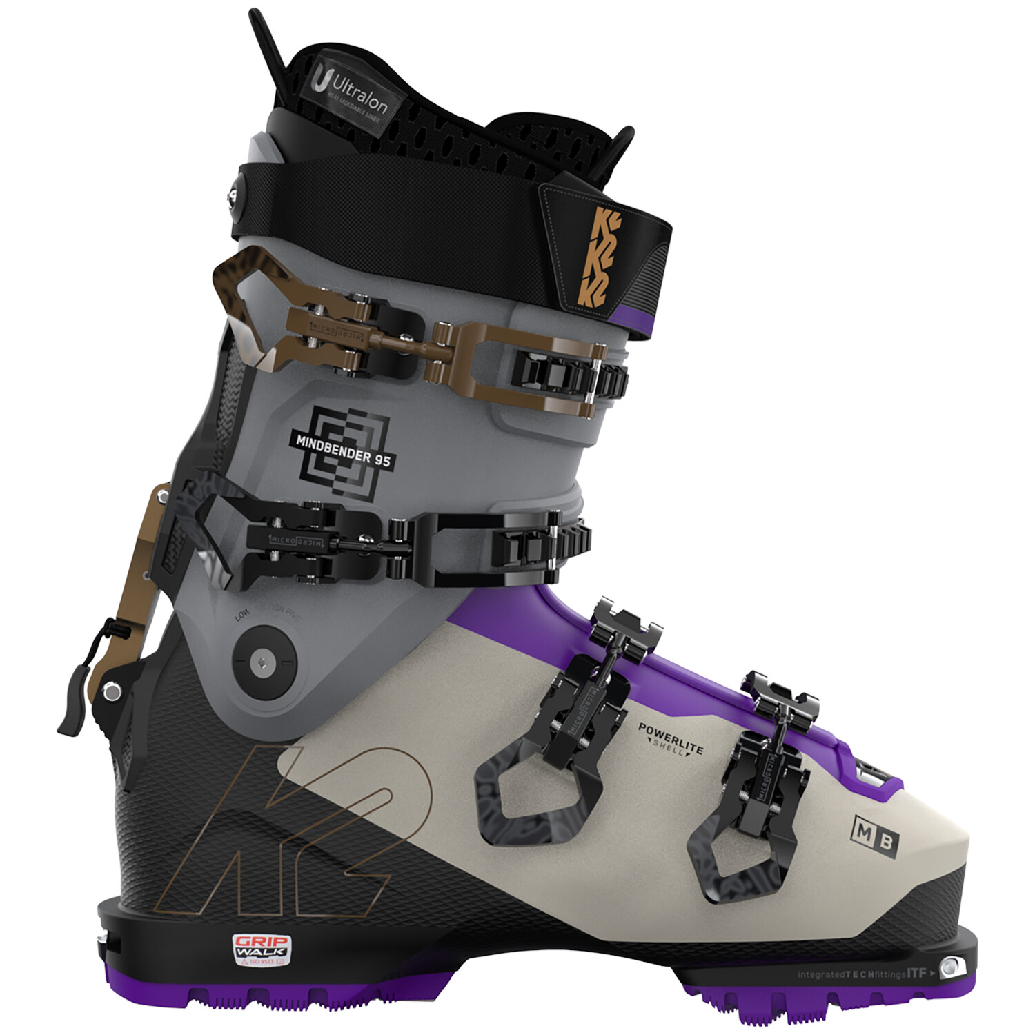 

Ботинки женские K2 Mindbender 95 MV лыжные, серый