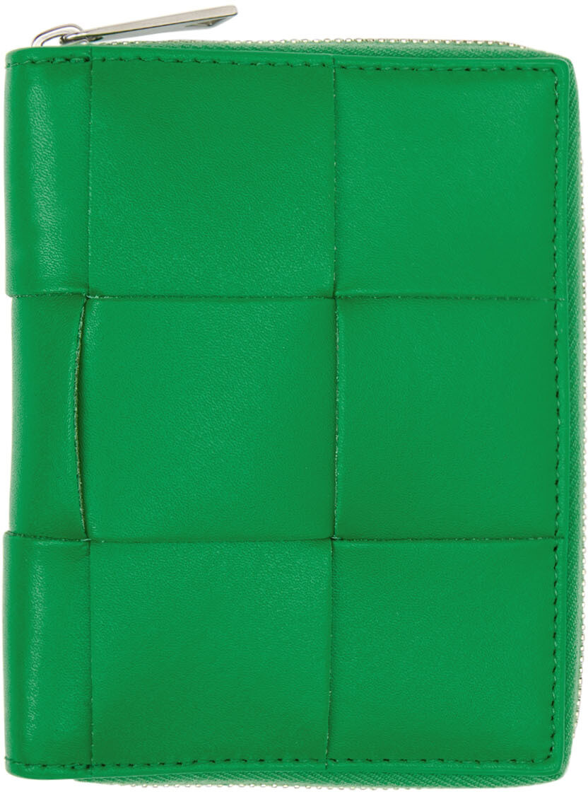 

Зеленый кожаный кошелек Bottega Veneta