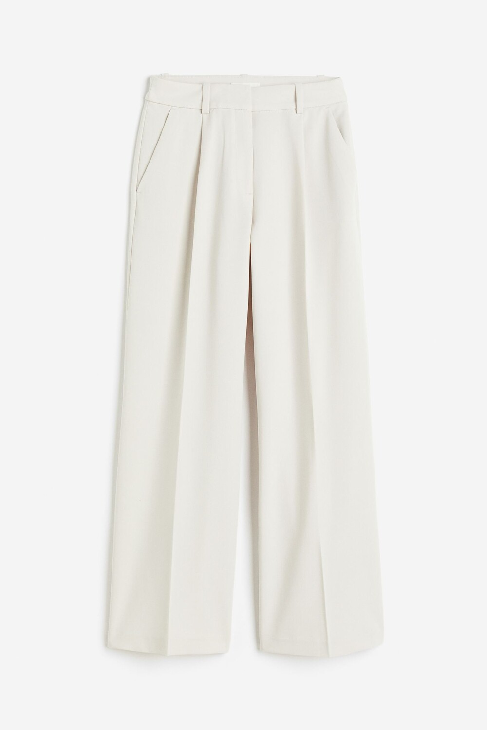 

Брюки H&M Wide-leg, светло-бежевый