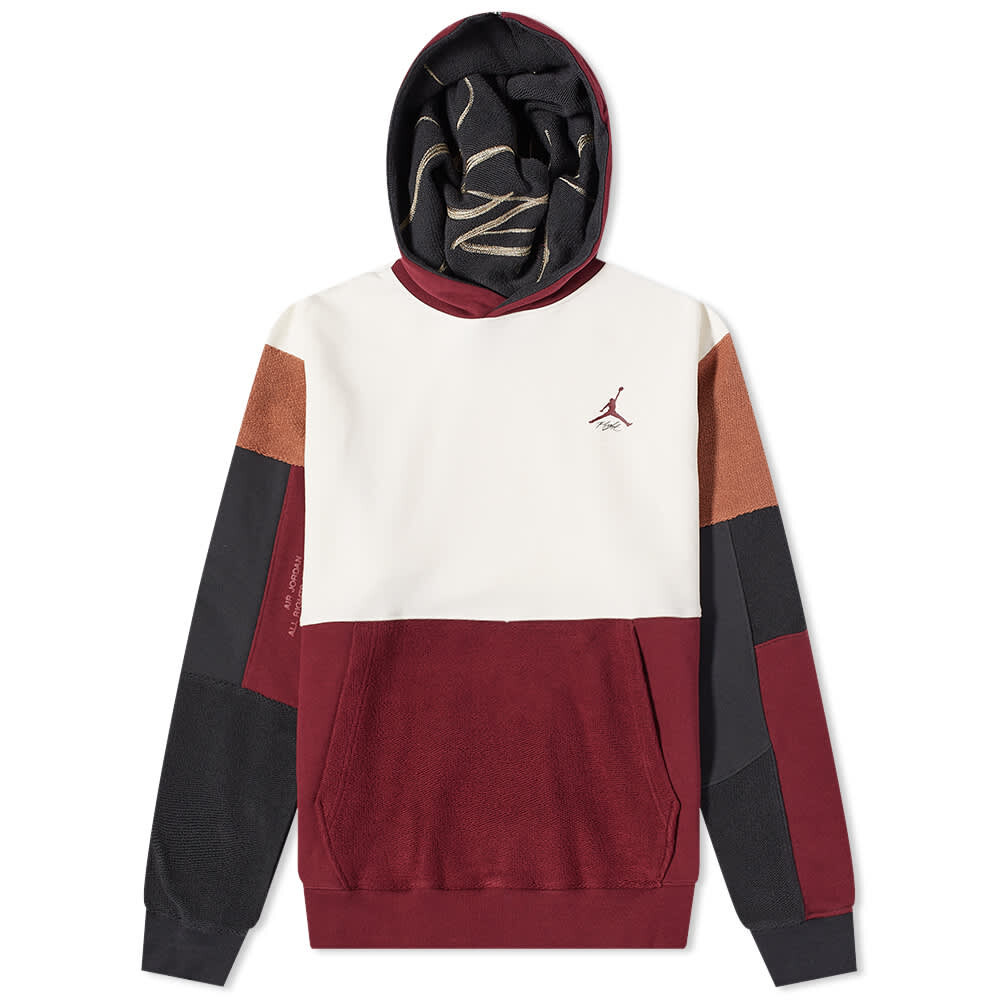 

Толстовка Air Jordan Flight Heritage Popover Fleece, бело-красный