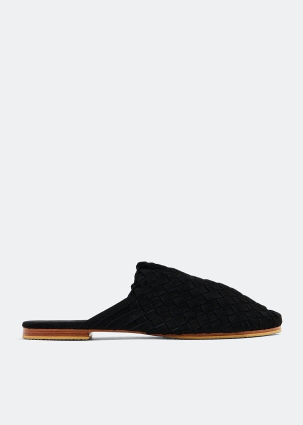 

Слиперы CECILEHOB Handwoven suede slippers, черный