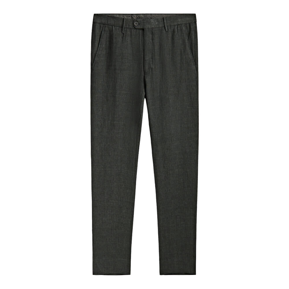 

Брюки Massimo Dutti Faded Linen, хаки
