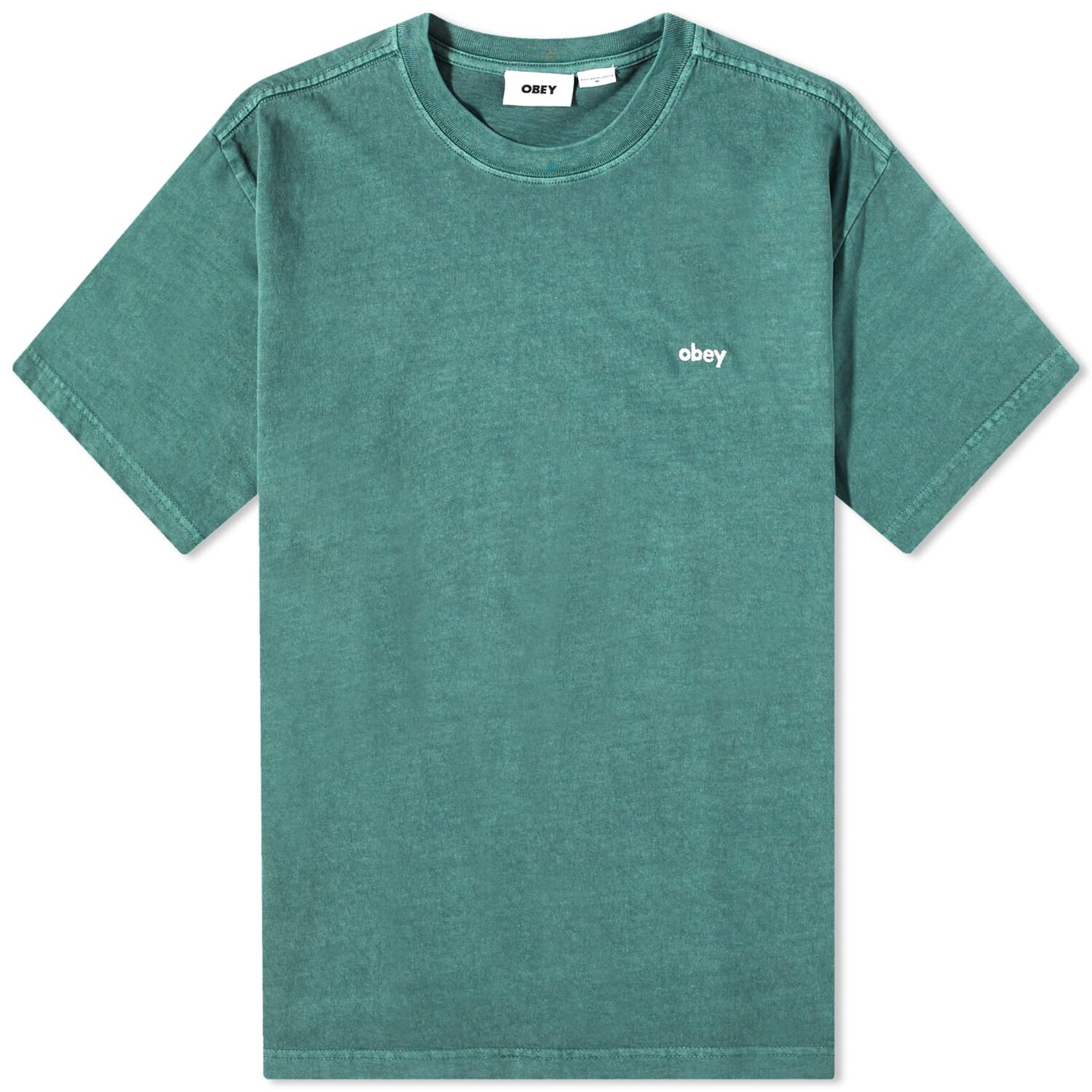 

Футболка Obey Lowercase Pigment, зеленый