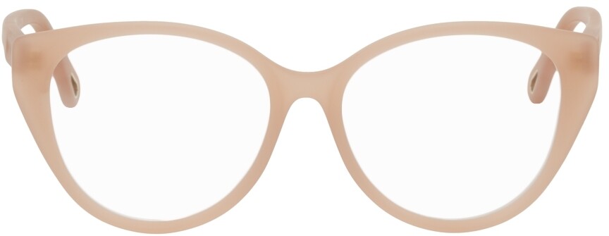 

Розовые круглые матовые очки Chloé