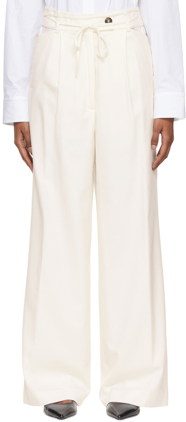 

Брюки Off-White Joli Loulou Studio, Белый
