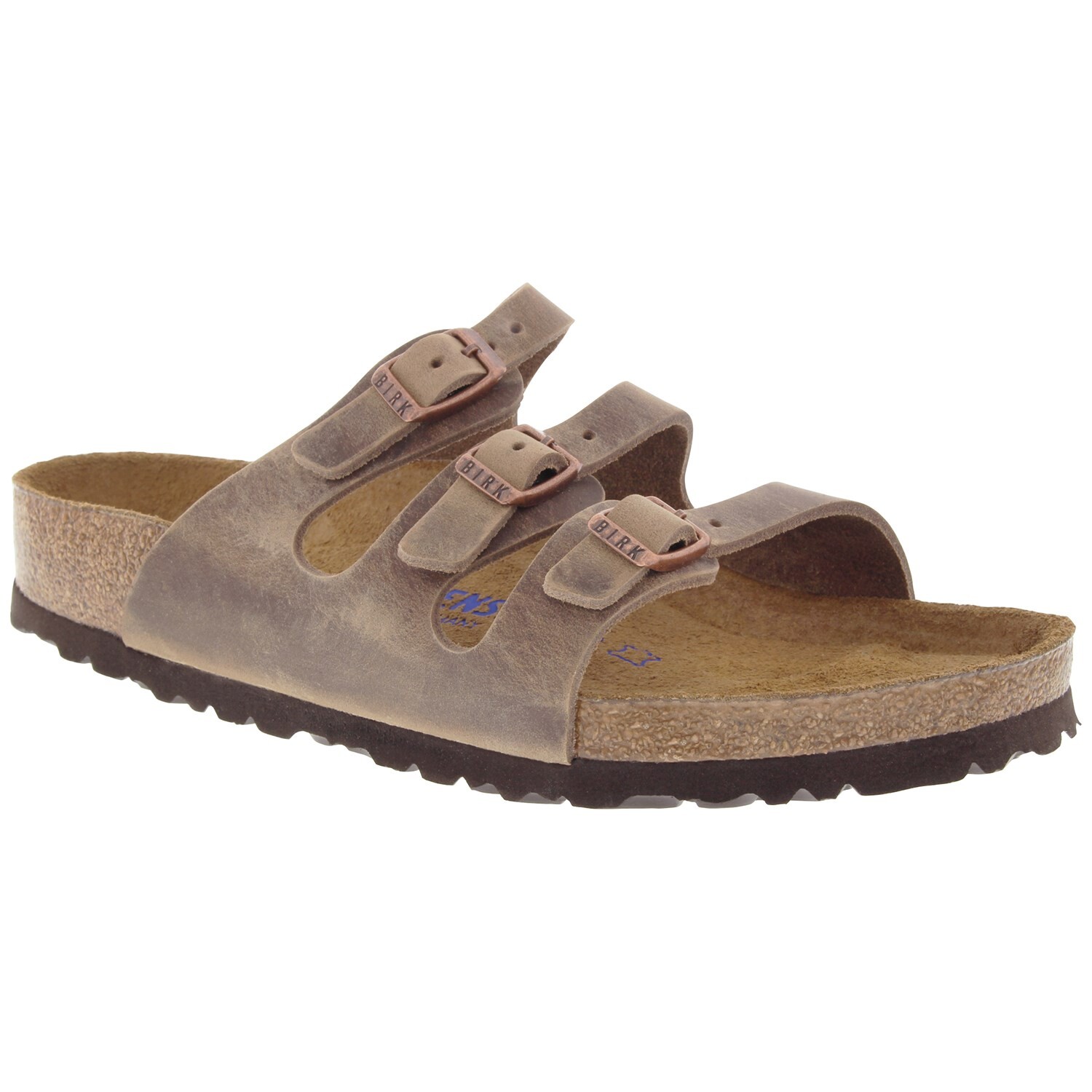 

Кожаные сандалии с мягкой стелькой Birkenstock Florida, табак