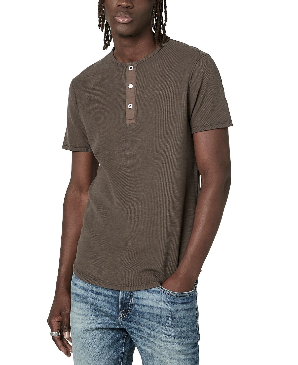 

Мужская футболка свободного кроя kosory henley Buffalo David Bitton