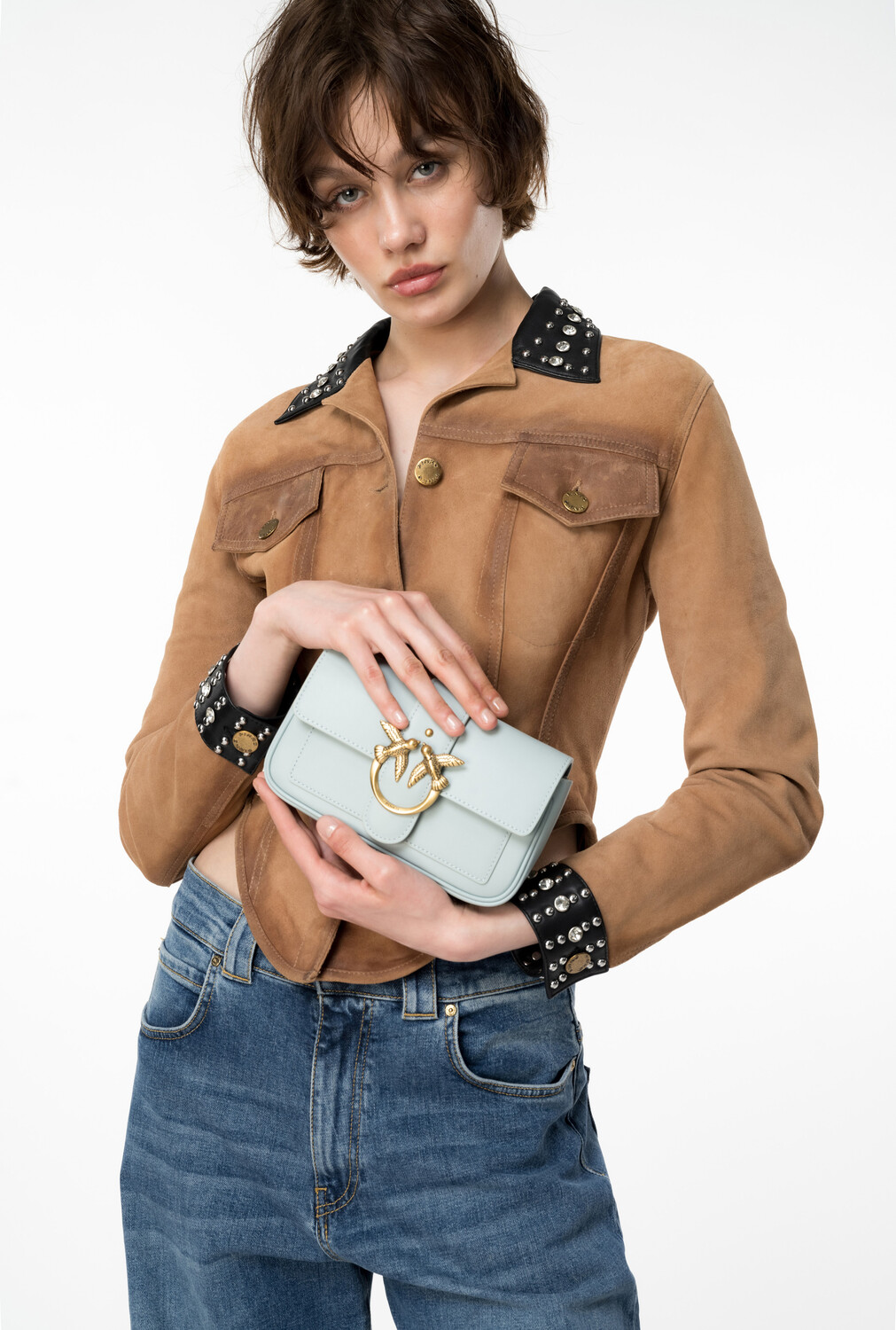 

Сумка POCKET LOVE BAG ONE SIMPLY Pinko, зеленый