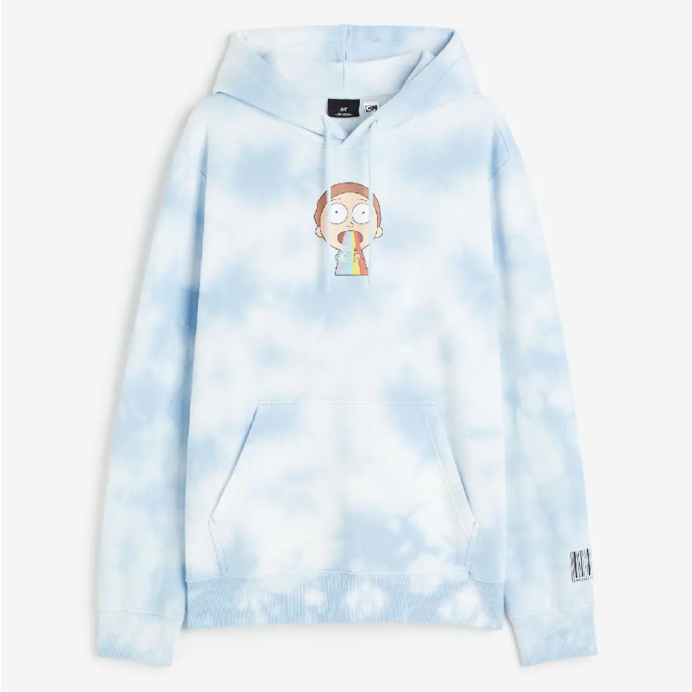 

Толстовка H&M Regular Fit Rick and Morty, голубой, Синий
