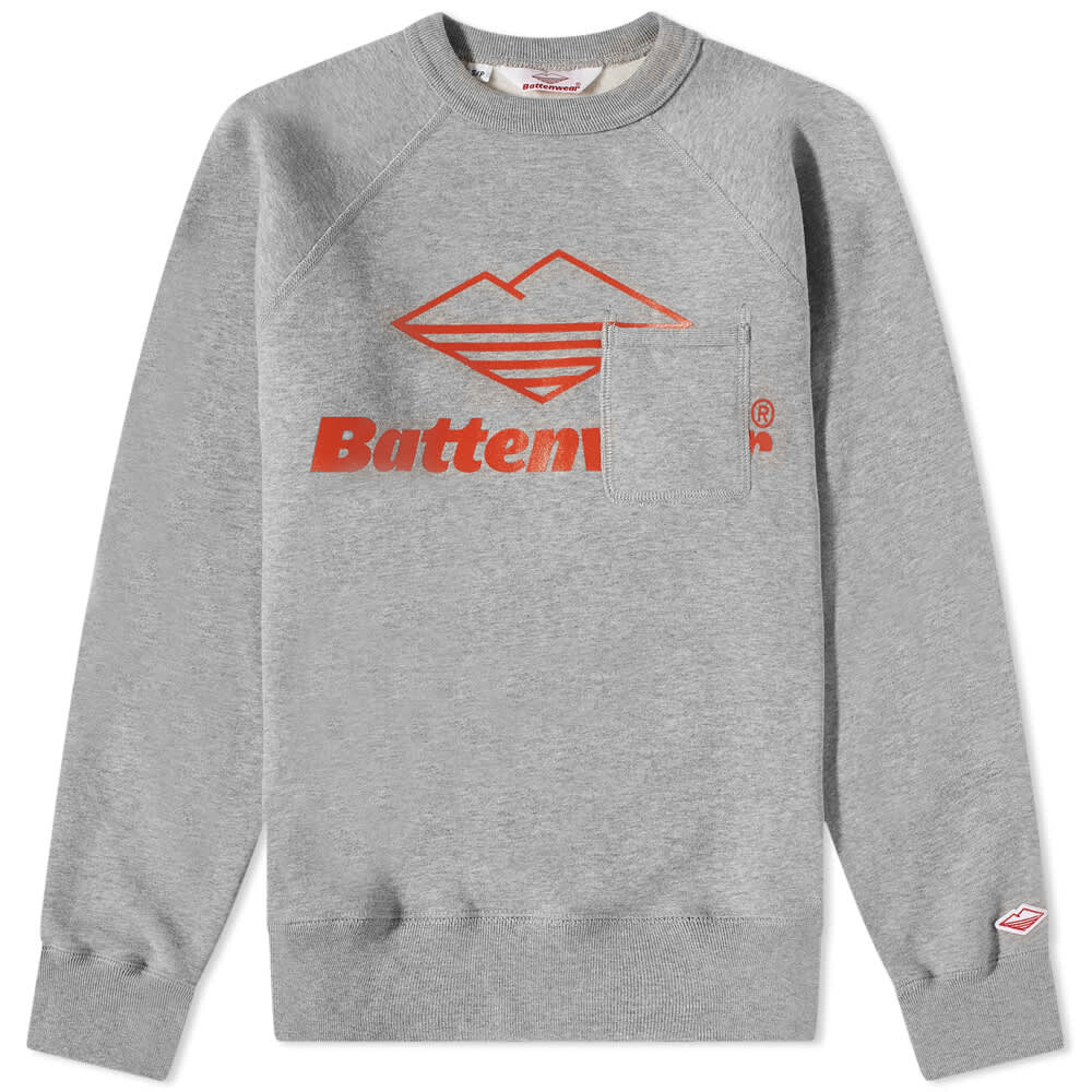 

Толстовка Battenwear Team Reach Up Crew Sweat, Серый