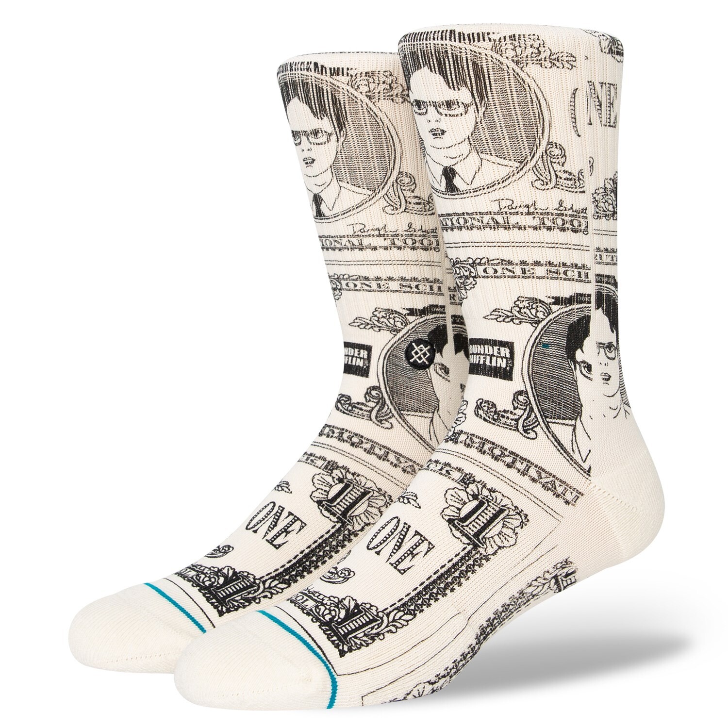 

Носки Stance Schrute Bucks, белый